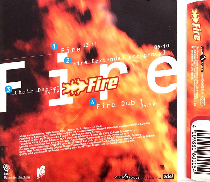 Scooter ‎Maxi CD Fire - Europe (EX/EX+)