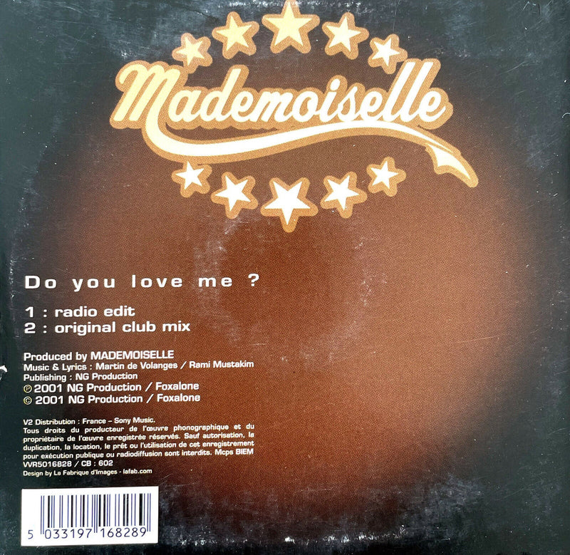 Mademoiselle CD Single Do You Love Me? - France