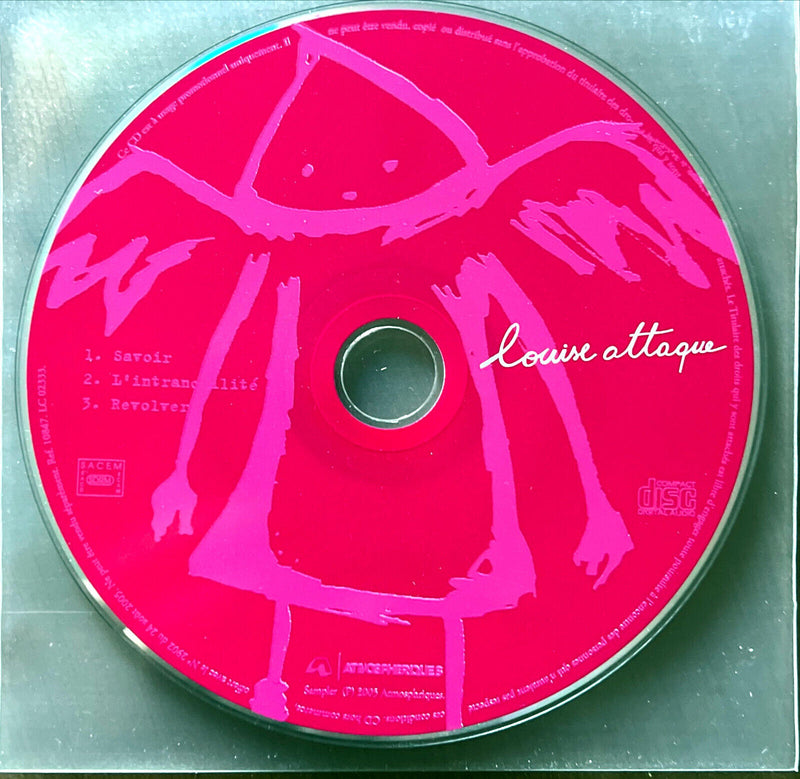 Louise Attaque CD Savoir / L'intranquilité / Revolver - Promo