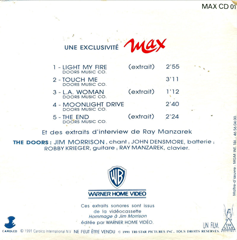 The Doors Maxi CD Les Doors - Promo