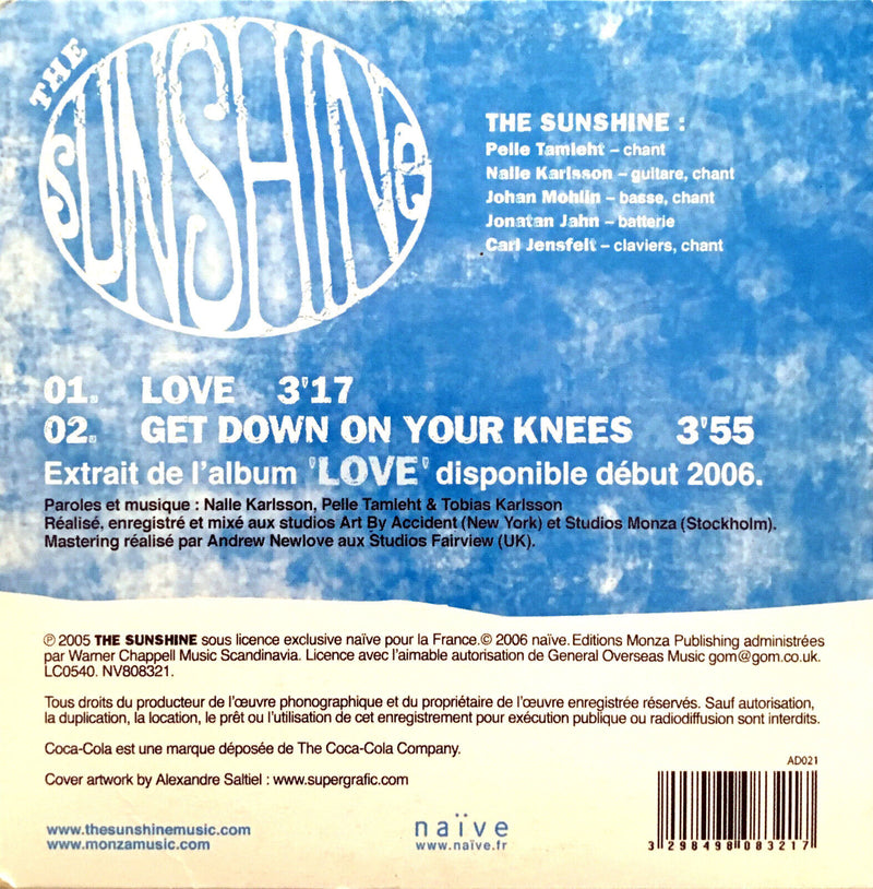 The Sunshine CD Single Love - France (EX/M)