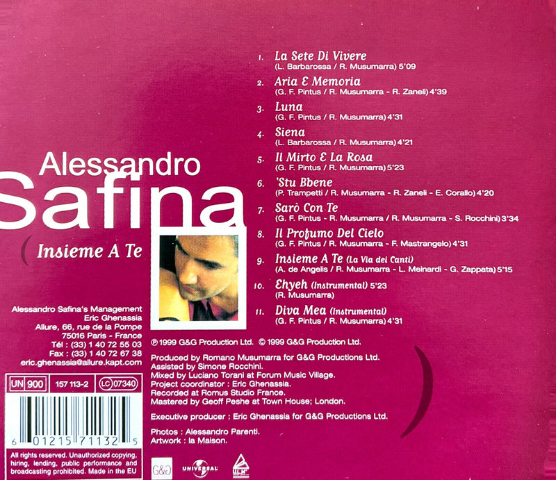 Alessandro Safina CD Insieme A Te