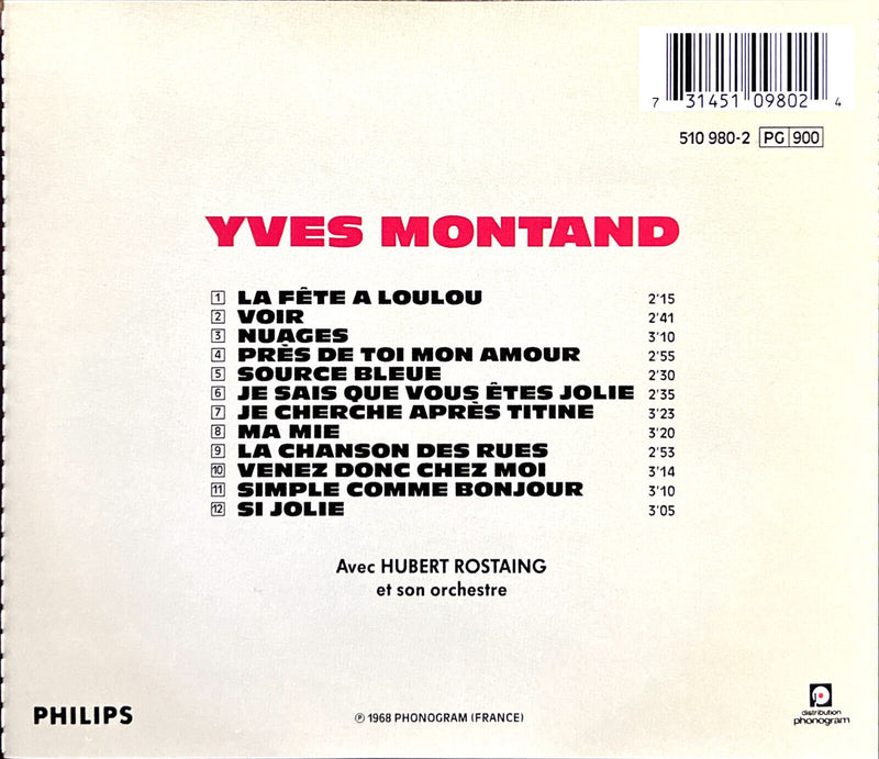 Yves Montand CD La Fête À Loulou