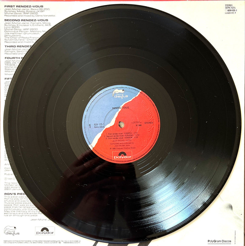 Jean-Michel Jarre LP Rendez-Vous - Brazil