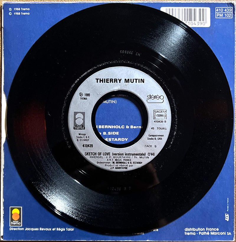 Thierry Mutin 7" Sketch Of Love - Adaptation De La Sarabande De Haendel