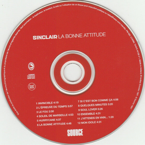 Sinclair CD La Bonne Attitude - Europe (EX/G+)