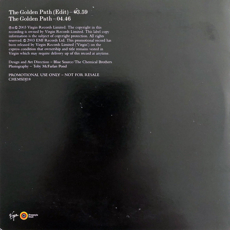 The Chemical Brothers Featuring The Flaming Lips ‎CD Single The Golden Path - Pr