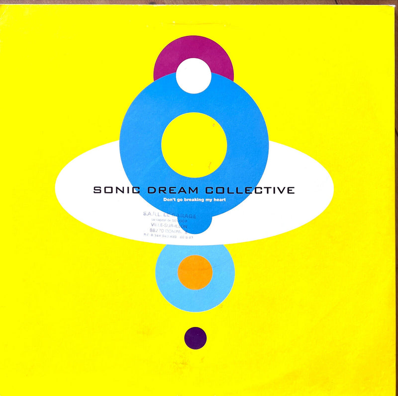 Sonic Dream Collective 12" Don't Go Breaking My Heart - Promo