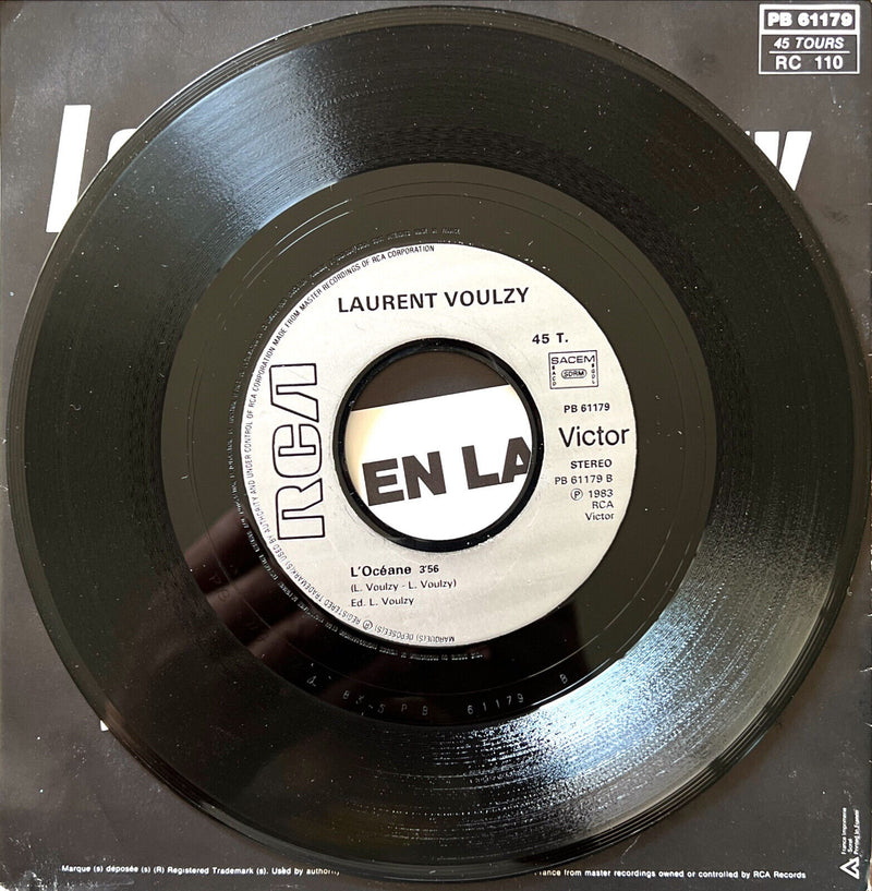 Laurent Voulzy 7" Bopper En Larmes / L'Océane