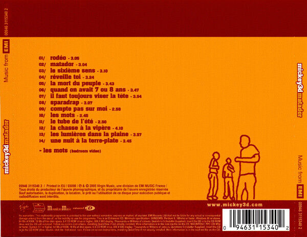 Mickey 3D CD Matador