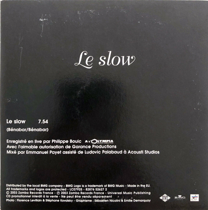 Bénabar ‎CD Single Le Slow - Promo - France (EX/EX)