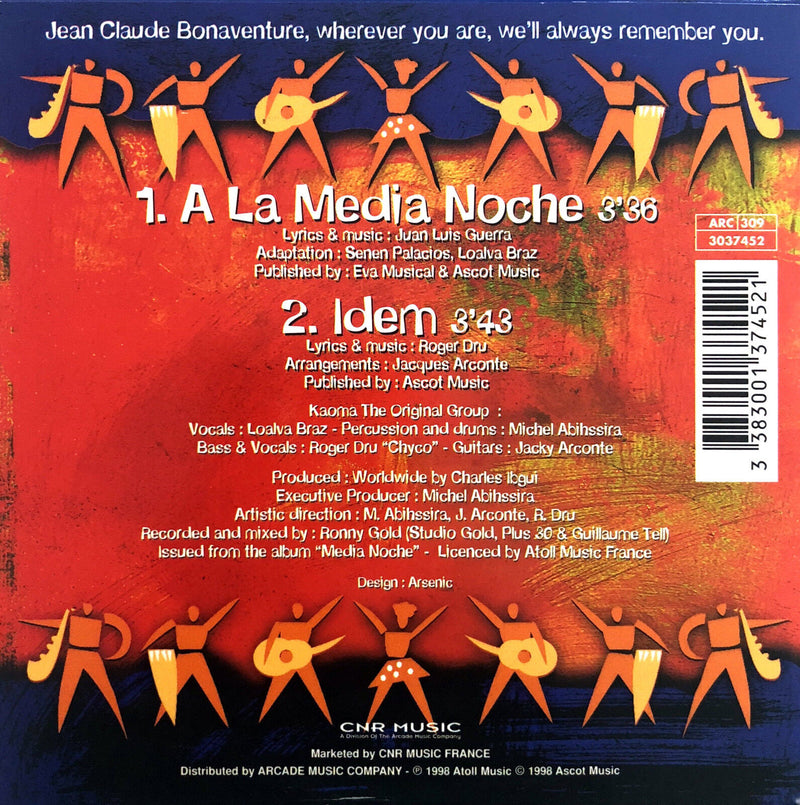 Kaoma ‎CD Single A La Media Noche - France (EX/M)