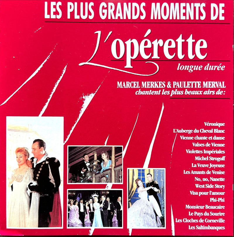 Various, Marcel Merkes - Paulette Merval CD Les Plus Grands Moments de L'opérett