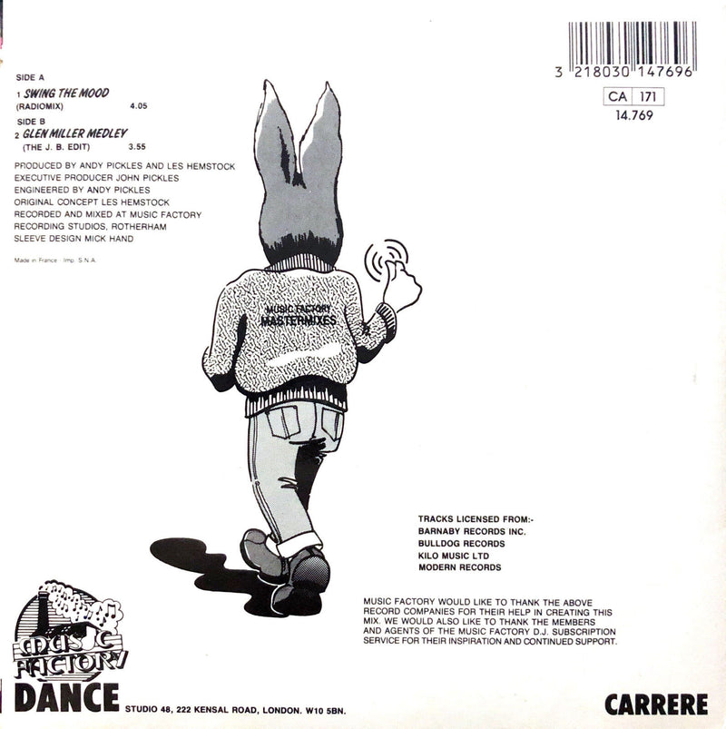 Jive Bunny And The Mastermixers ‎7" Swing The Mood - France (EX+/EX)