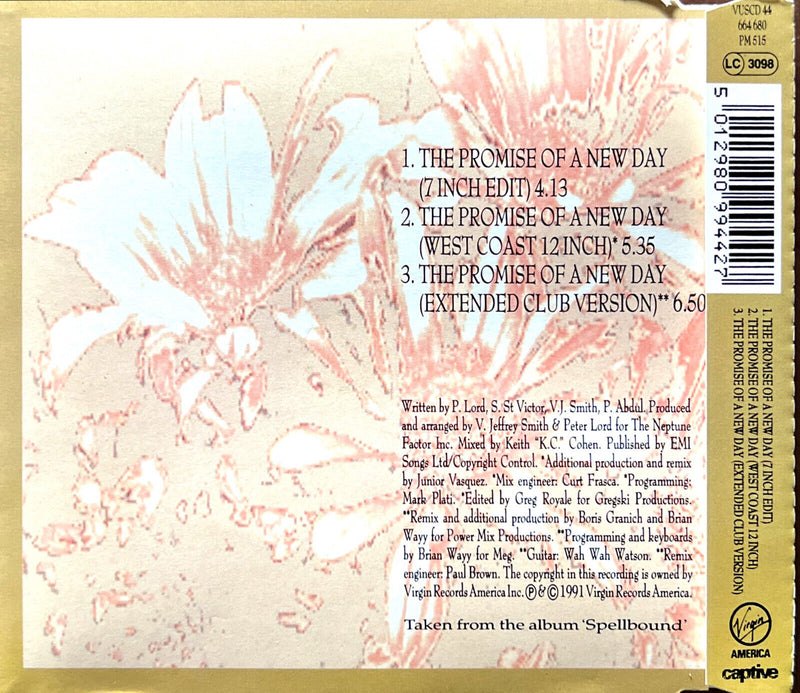 Paula Abdul Maxi CD The Promise Of A New Day