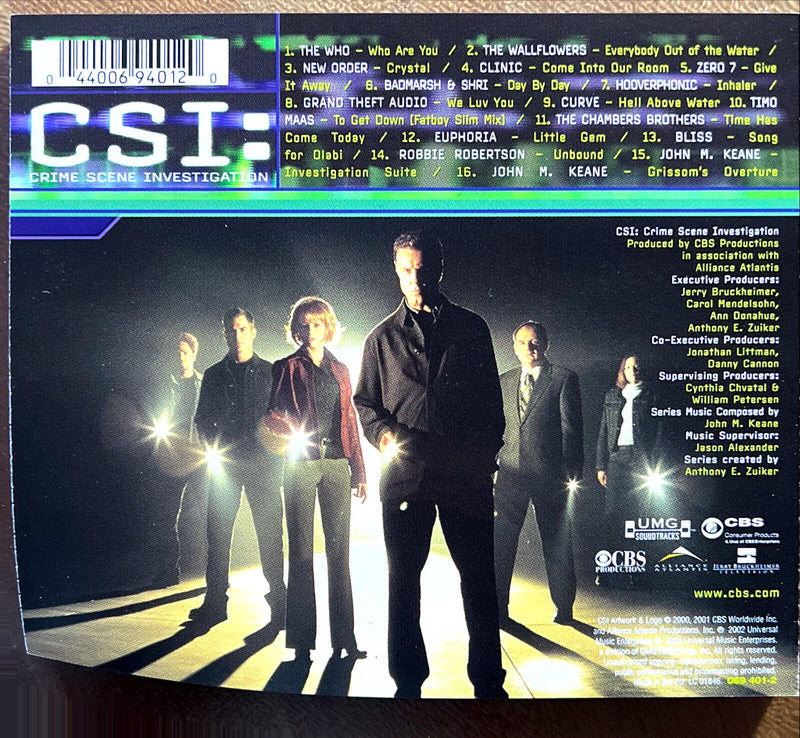 Various CD CSI: Crime Scene Investigation - The Soundtrack