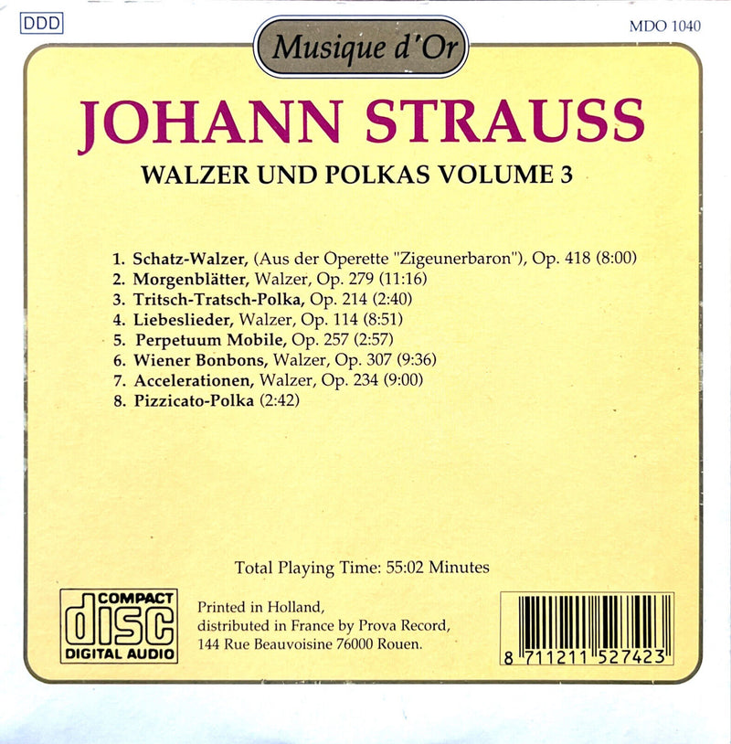 Johann Strauss, Orchester der Wiener Volksoper, Alfred Scholz CD Walzer Und Polk