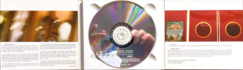 René Aubry CD Projection Privée Et La Musique Originale Du Film Malabar Princess