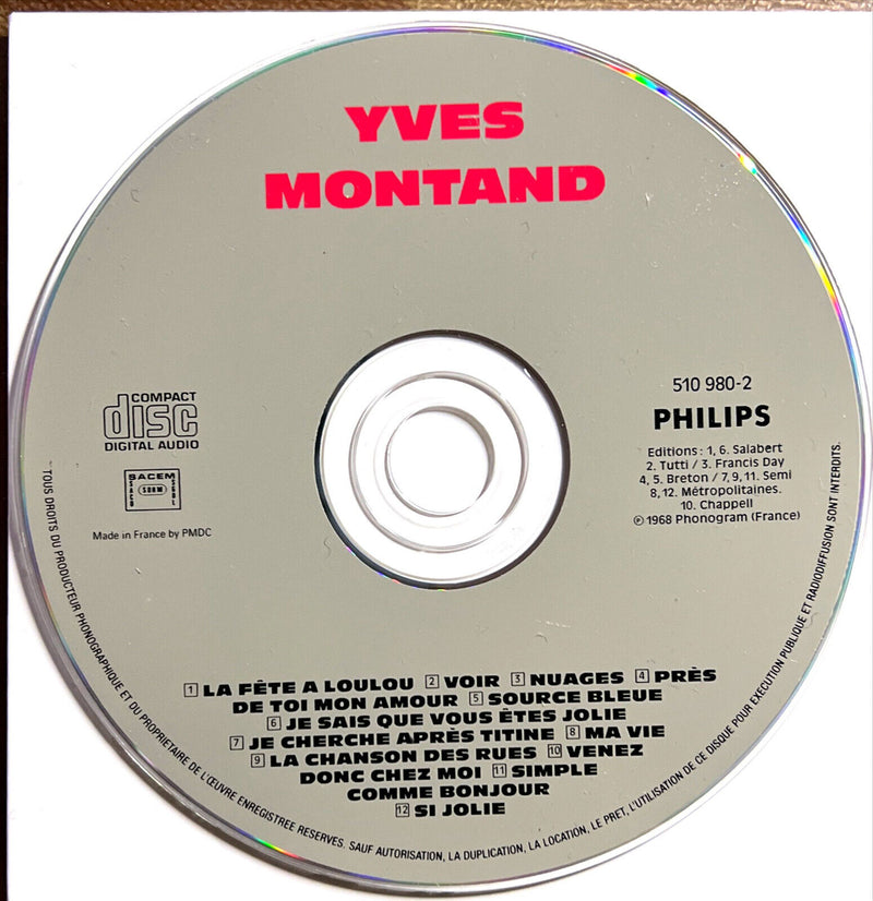 Yves Montand CD La Fête À Loulou