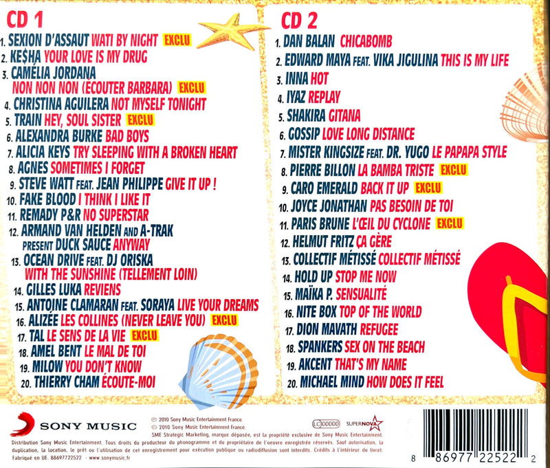 Various 2xCD Eté 2010