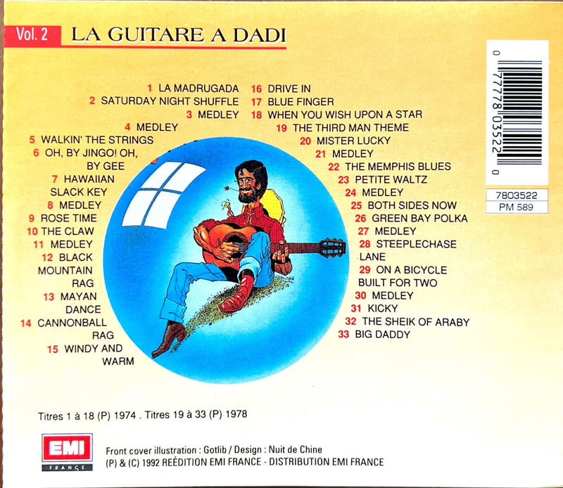 Marcel Dadi CD La Guitare A Dadi N°3 (Vol.2)