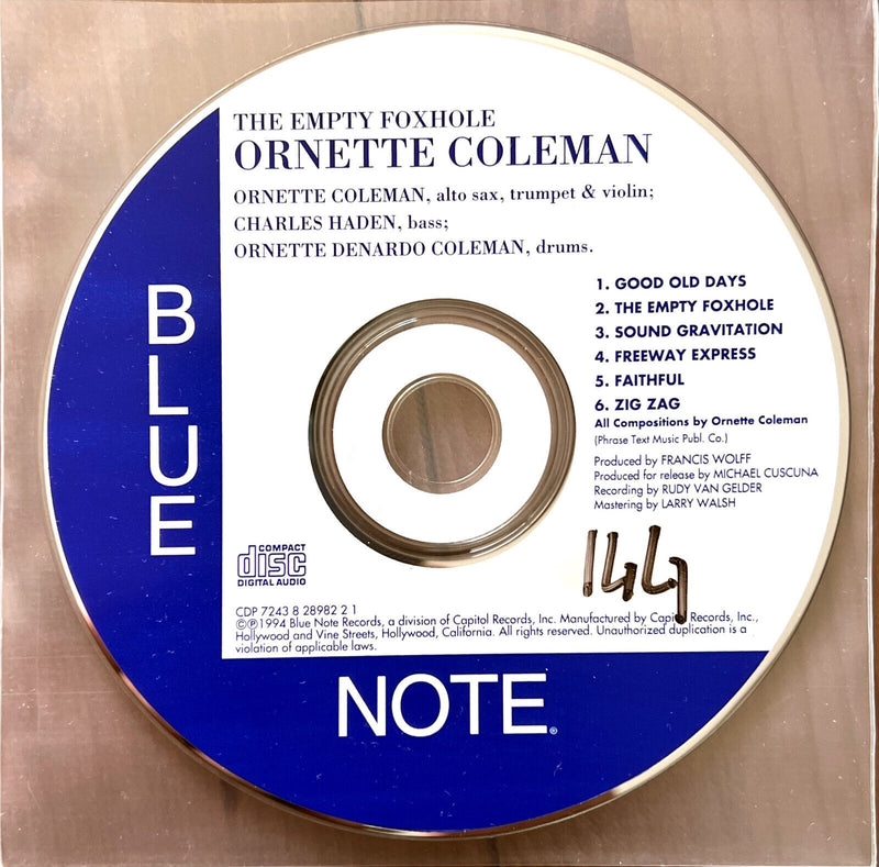 Ornette Coleman CD The Empty Foxhole