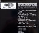 Alain Souchon CD C'Est Comme Vous Voulez.