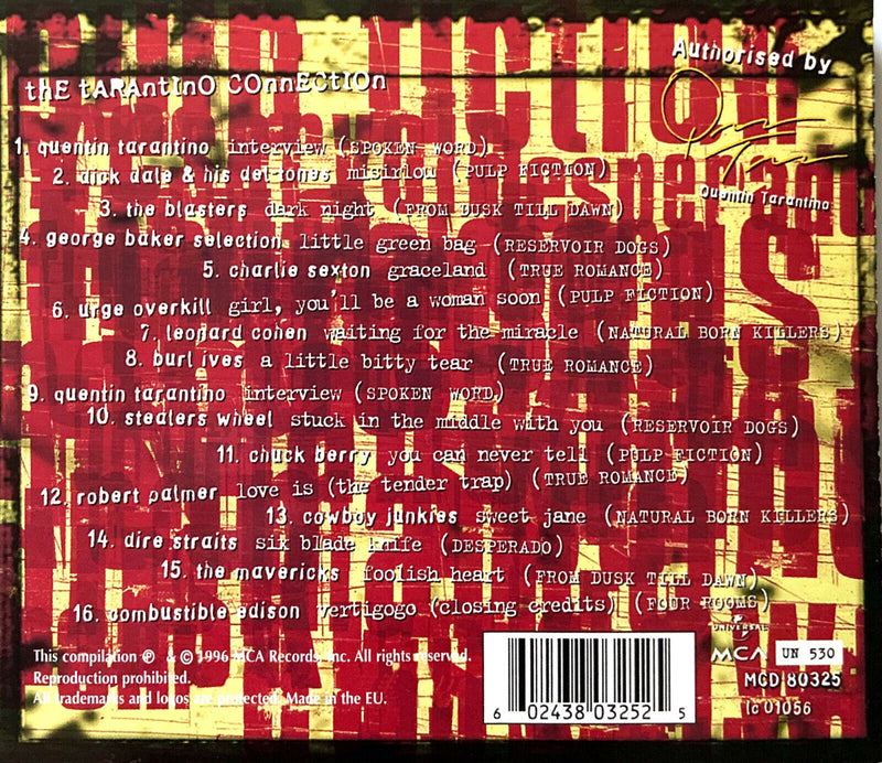 Compilation ‎CD The Tarantino Connection - Europe (M/VG+)