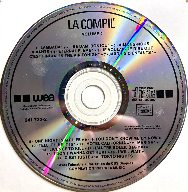 CD LA COMPIL Vol.2 - 18 Hits des Années 80/90 T.V. Pub