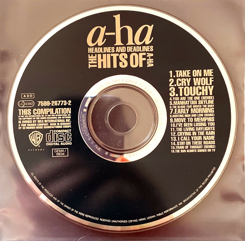 a-ha ‎CD Headlines And Deadlines (The Hits Of A-ha)