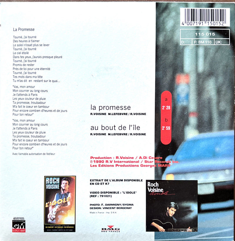 Roch Voisine 7" La Promesse