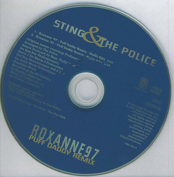 Sting & The Police ‎Maxi CD Roxanne 97 (Puff Daddy Remix) - Promo - UK (EX+/EX+)