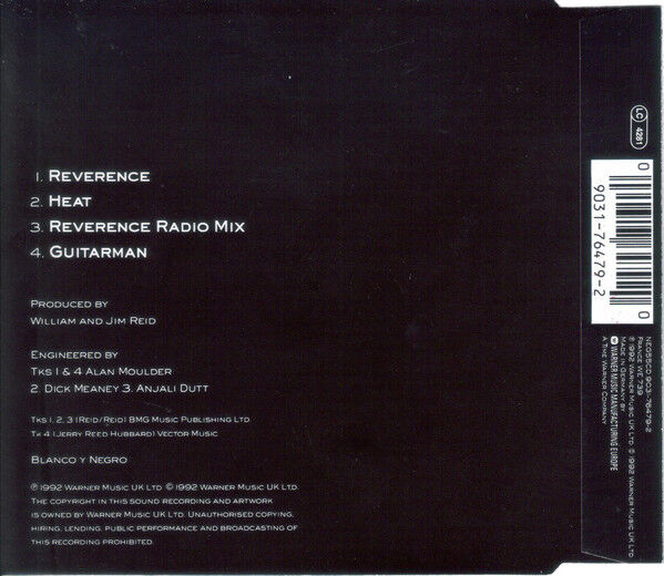 The Jesus And Mary Chain ‎Maxi CD Reverence - Europe (M/EX+)