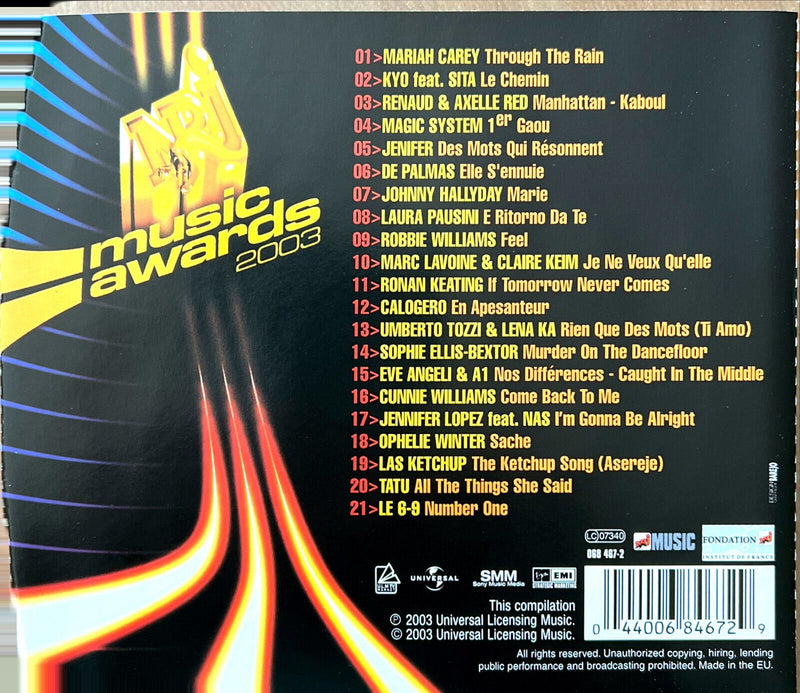 Various CD Nrj Music Awards 2003