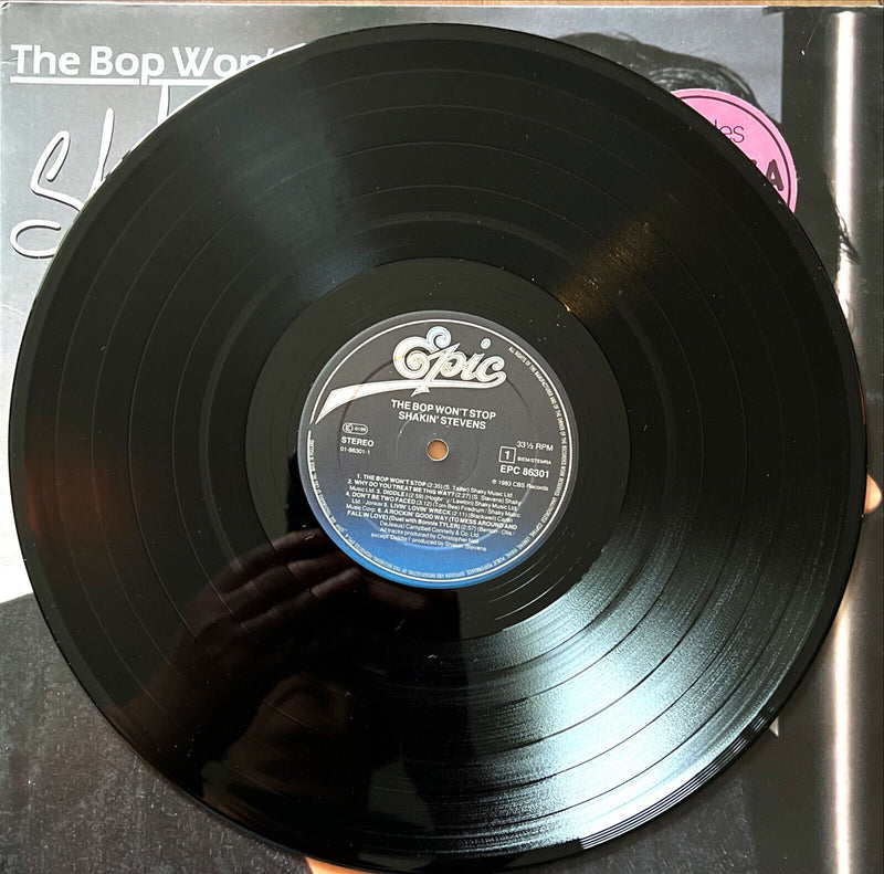 Shakin' Stevens LP The Bop Won't Stop