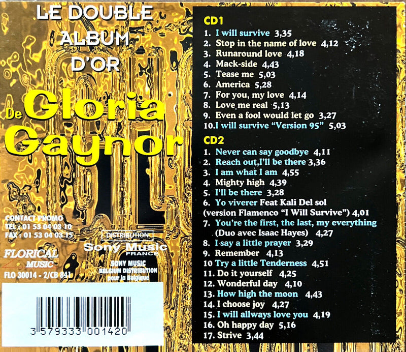 Gloria Gaynor 2xCD Le Double Album D'Or