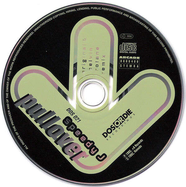 Speedy J ‎Maxi CD Pullover - Germany (VG+/VG+)