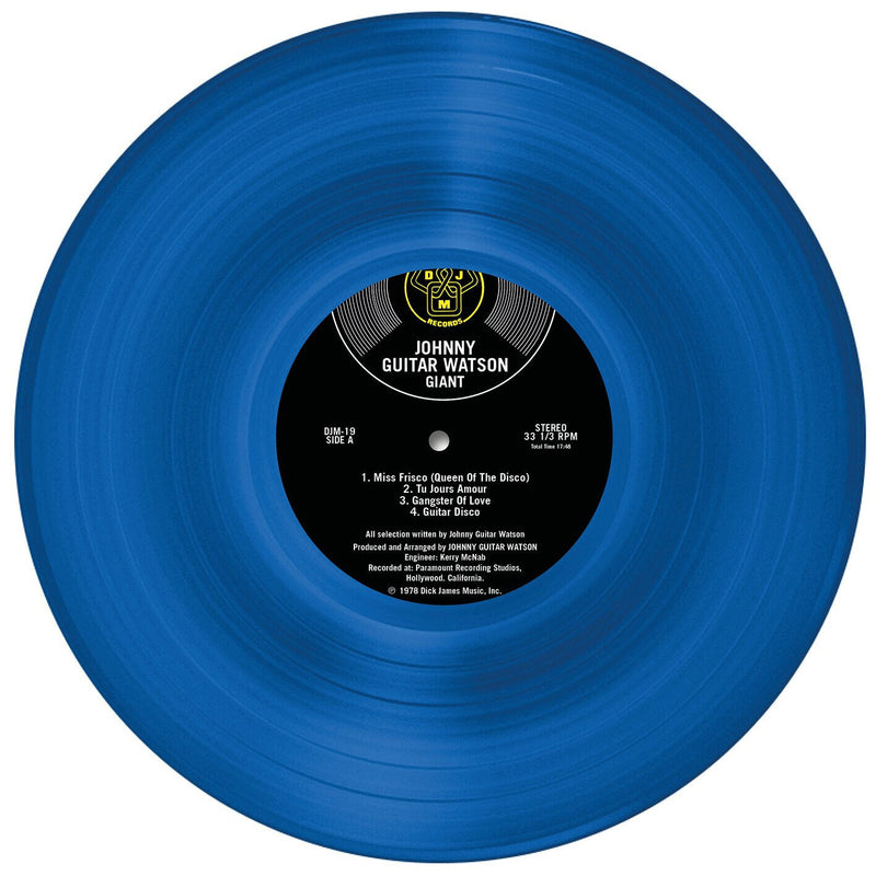 Johnny Guitar Watson LP Giant Blue, Translucent Vinyl