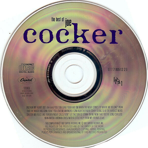 Joe Cocker ‎CD The Best Of Joe Cocker - Europe (M/EX+)