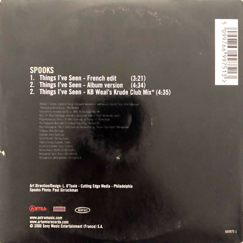 Spooks CD Single Things I've Seen - France (VG/EX+)