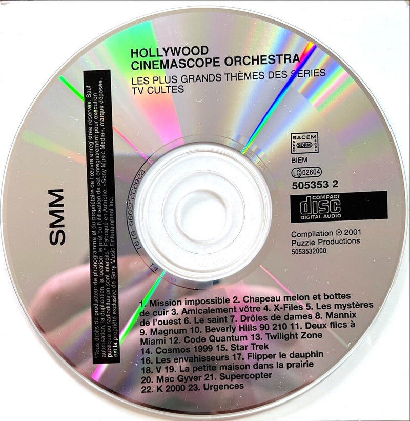 Compilation CD Les Plus Grands Thèmes Des Séries Tv Cultes