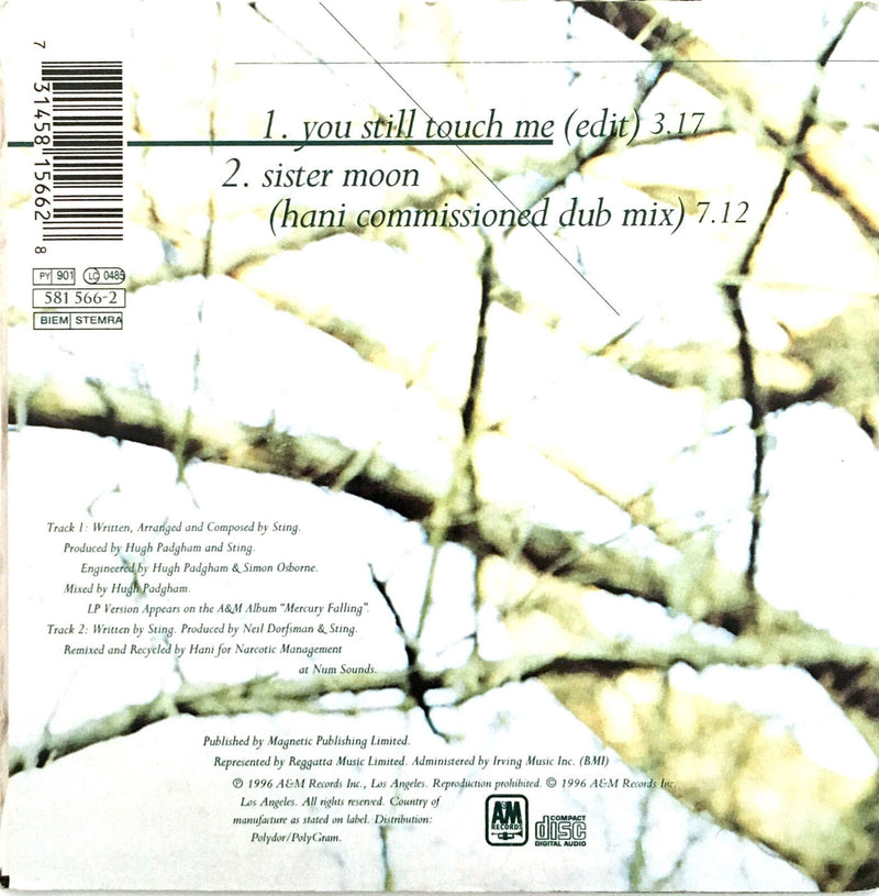 Sting ‎CD Single You Still Touch Me - Europe (VG/EX+)