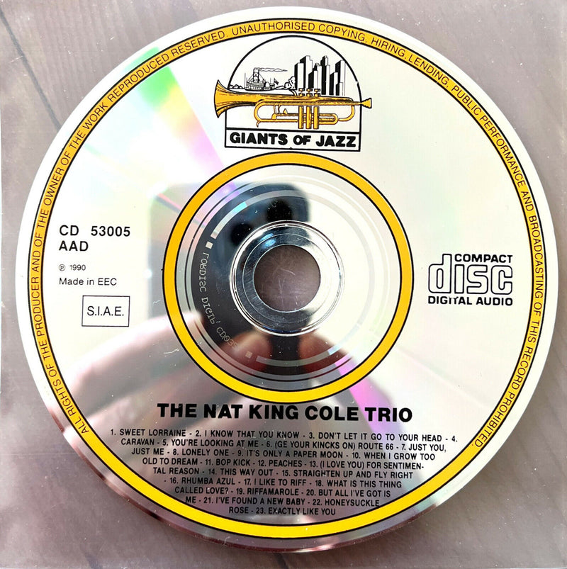 The Nat King Cole Trio CD The Nat King Cole Trio
