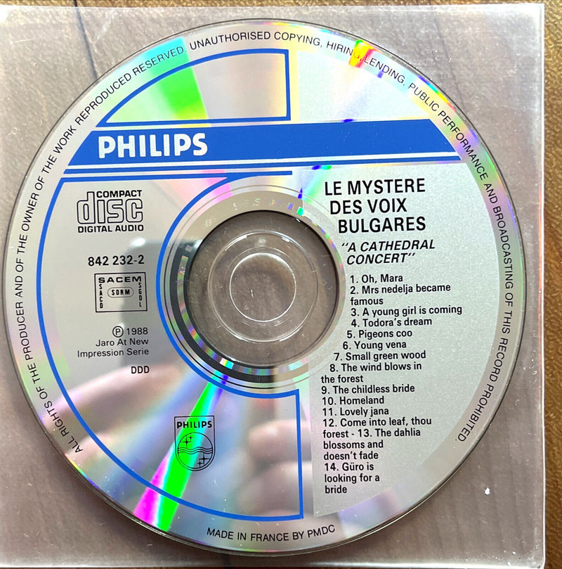 Le Mystère Des Voix Bulgares CD A Cathedral Concert