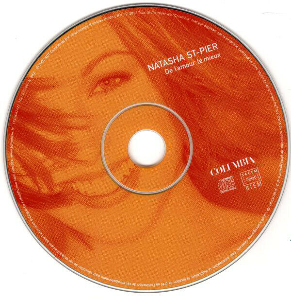 Natasha St-Pier ‎CD De L'amour Le Mieux - France (M/VG)