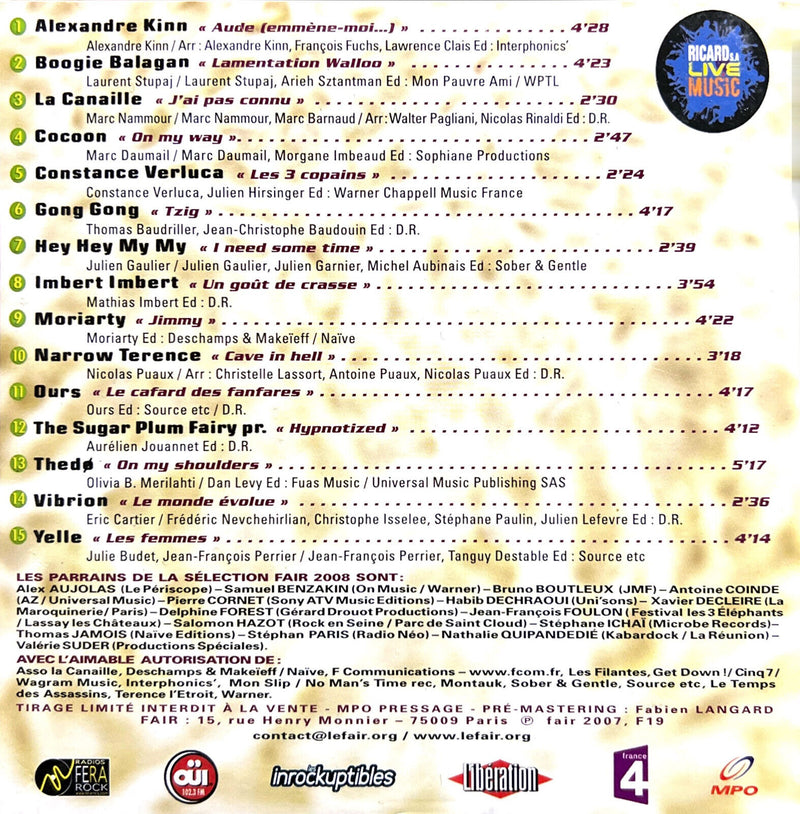 Compilation CD Fair 2008 - Limited Edition, Promo