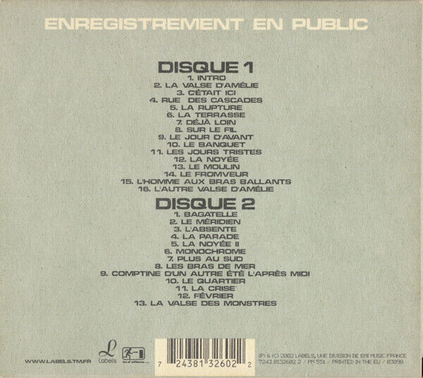 Yann Tiersen ‎2xCD C'était Ici - Europe (VG+/VG)