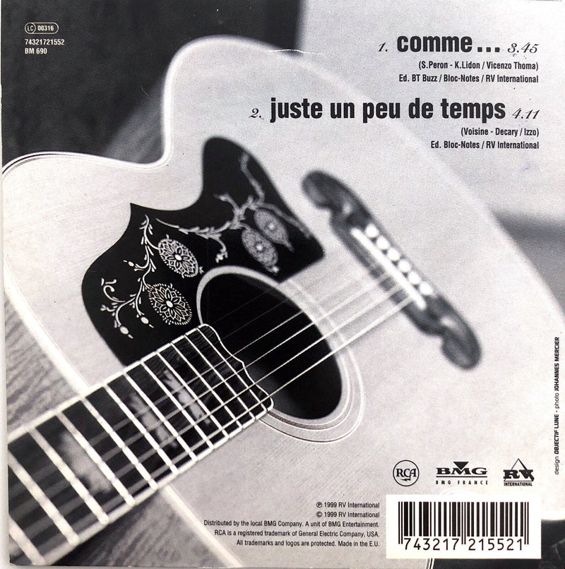 Roch Voisine ‎CD Single Comme... - Canada (EX+/M)