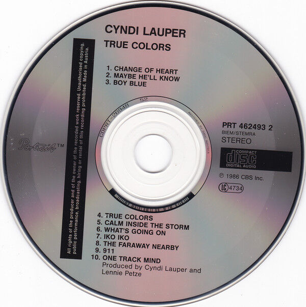 Cyndi Lauper ‎CD True Colors - Europe (EX+/EX+)
