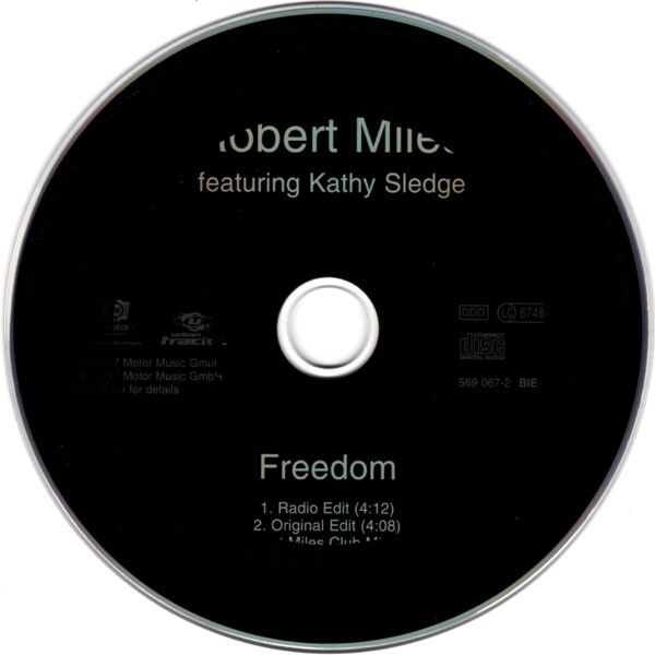 Robert Miles Featuring Kathy Sledge Maxi CD Freedom - Germany (M/M)